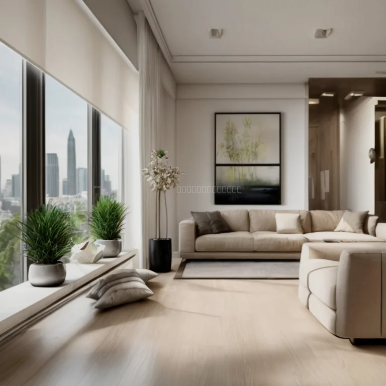 Interior modern design of an upscale apartment